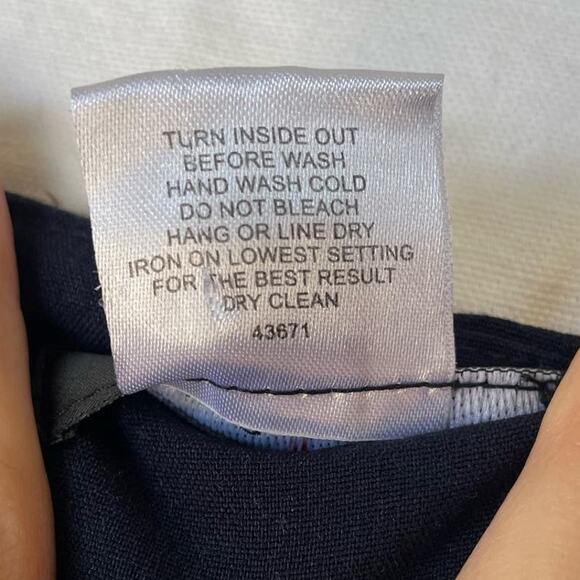 Romeo & Juliet Couture Women's Small Wide Leg Snap Button Pants Navy - Picture 8 of 9